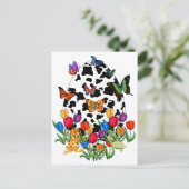 Koe Paaseieren Feestdagenkaart (Staand voorkant)