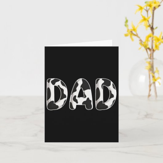 Koe Pap Birthday Family Matching Fathers Day Boy G Kaart (Gele Bloem)