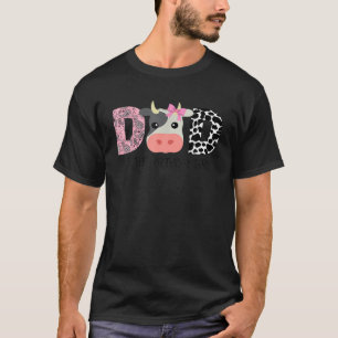 Koe papa van de verjaardag van de Koe van meisjes T-shirt
