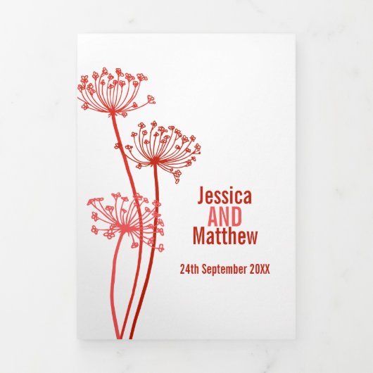 Koe parsley dwergherfst bruiloft drieluik programma (Cover)