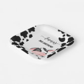 Koe partij servies koe patroon gepersonaliseerd papieren bordje (Gebogen)