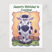 Koe partijcentrum aankondigingskaart (Voorkant)