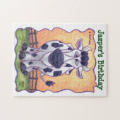 Koe partijcentrum legpuzzel (Horizontaal)