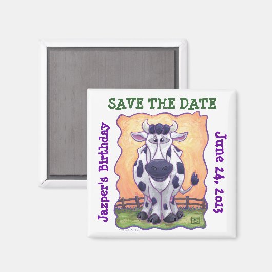 Koe partijcentrum magneet (Voorkant / Achterkant)