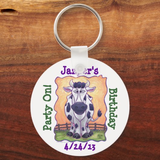 Koe partijcentrum sleutelhanger (Voorkant)