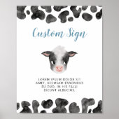 Koe Party Custom Sign Poster (Voorkant)