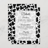 Koe Patroon Achtergrond Behuizing Kaart (Voorkant / Achterkant)