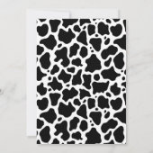 Koe Patroon Achtergrond bruiloft uitnodiging (Achterkant)