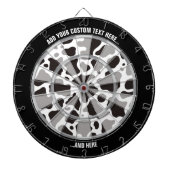 Koe Patroon Achtergrond Dartbord (Voorkant)
