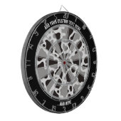 Koe Patroon Achtergrond Dartbord (Voorkant Links)