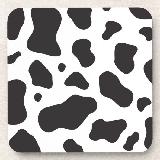 Koe Patroon Bier Onderzetter (Voorkant)