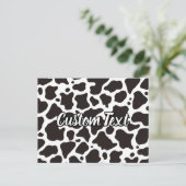 Koe Patroon Briefkaart (Staand voorkant)