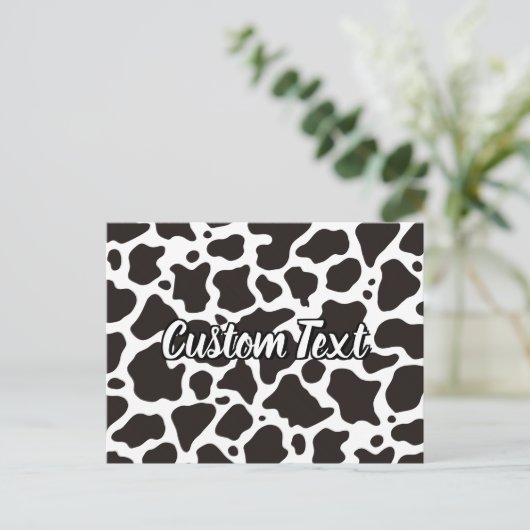 Koe Patroon Briefkaart (Staand voorkant)