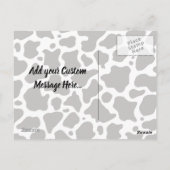 Koe Patroon Briefkaart (Achterkant)