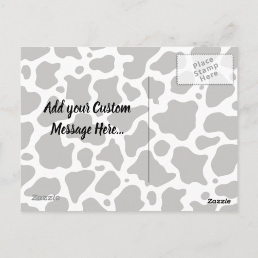 Koe Patroon Briefkaart (Achterkant)