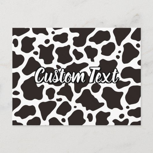 Koe Patroon Briefkaart (Voorkant)
