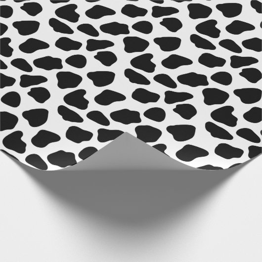 Koe patroon cadeaupapier (Hoek)