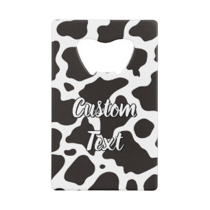 Koe Patroon Creditcard Fles Open Creditkaart Flessenopener