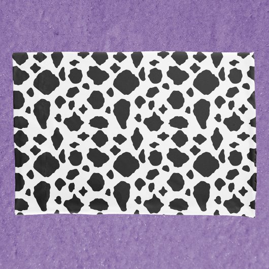 Koe Patroon Dierenprint Zwart Wit Landelijk Kussensloop