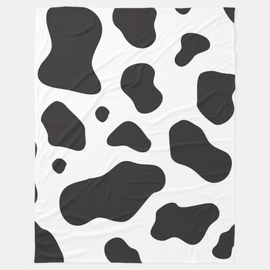 Koe Patroon Fleece Deken (Voorkant)
