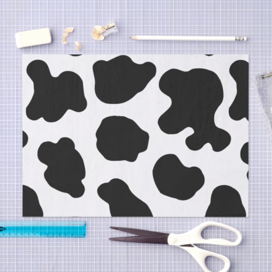 Koe Patroon gedrukt Tissuepapier (Craft)