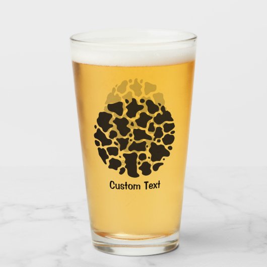 Koe Patroon Glas (Voorkant gevuld)