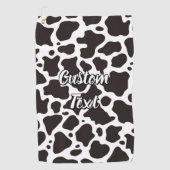 Koe Patroon Golfhanddoek (Voorkant)