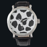 Koe patroon horloge<br><div class="desc">Vector naadloos huidpatroon,  achtergrond,  textuur © en ® Bigstock® - Alle rechten voorbehouden.</div>