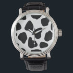 Koe patroon horloge<br><div class="desc">Vector naadloos huidpatroon,  achtergrond,  textuur © en ® Bigstock® - Alle rechten voorbehouden.</div>