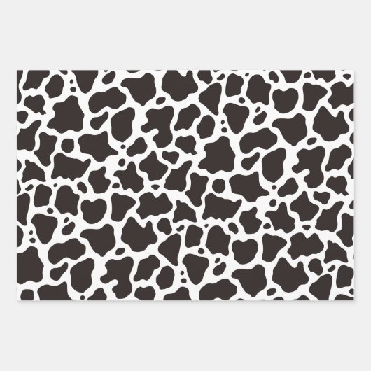 Koe Patroon Inpakpapier Vel (Voorkant)