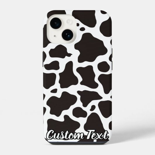 Koe Patroon iPhone Hoesje (Achterkant)