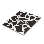 Koe Patroon keramische tegels Tegeltje (Zijkant)