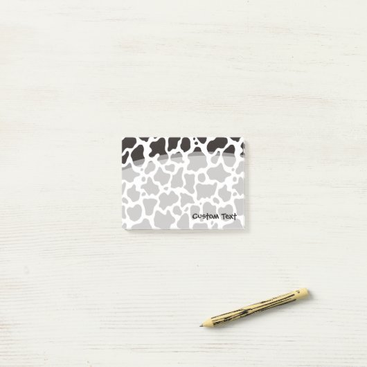 Koe Patroon Post-it® Notes (Op bureau)