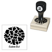 Koe Patroon Rubberstempel (Gestempeld)