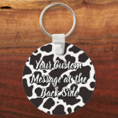 Koe Patroon Sleutelhanger (Achterkant)