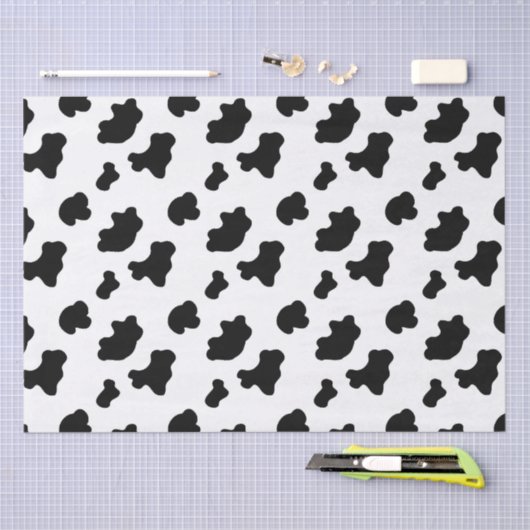 Koe Patroon Tissuepapier (Craft)