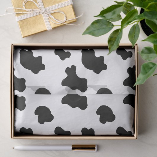 Koe Patroon Tissuepapier (Geschenk)