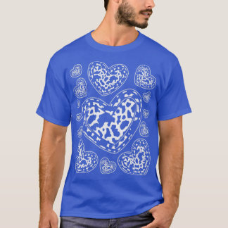 Koe Patroon verwarmt Dierlijke Koe afdrukken T-shirt