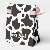 Koe Patroon voor verpakking Bedankdoosjes (Achterkant)