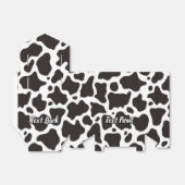 Koe Patroon voor verpakking Bedankdoosjes (Uitgevouwen)