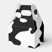 Koe Patroon zwart-wit Bedankdoosjes (Achterkant)