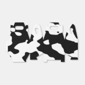Koe Patroon zwart-wit Bedankdoosjes (Uitgevouwen)