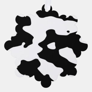 Koe Patroon zwart-wit Ornament Kaart