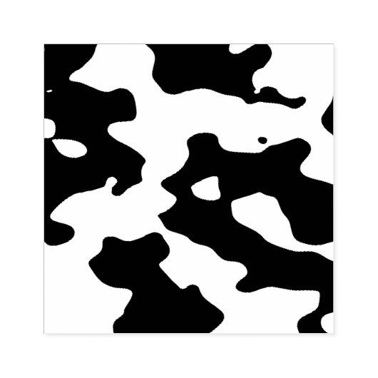 Koe Patroon zwart-wit Rubberstempel (Afrduk)