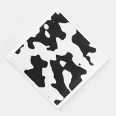 Koe Patroon zwart-wit Servetten (Hoek)
