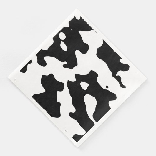 Koe Patroon zwart-wit Servetten (Hoek)