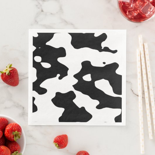 Koe Patroon zwart-wit Servetten (Insitu)