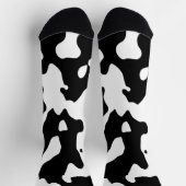 Koe Patroon zwart-wit Sokken (Top)