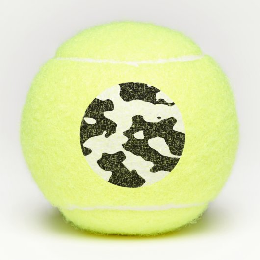Koe Patroon zwart-wit Tennisballen (Voorkant)