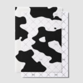 Koe Patroon zwart-wit Vellum Uitnodigingen (Offset (Uitnodiging))